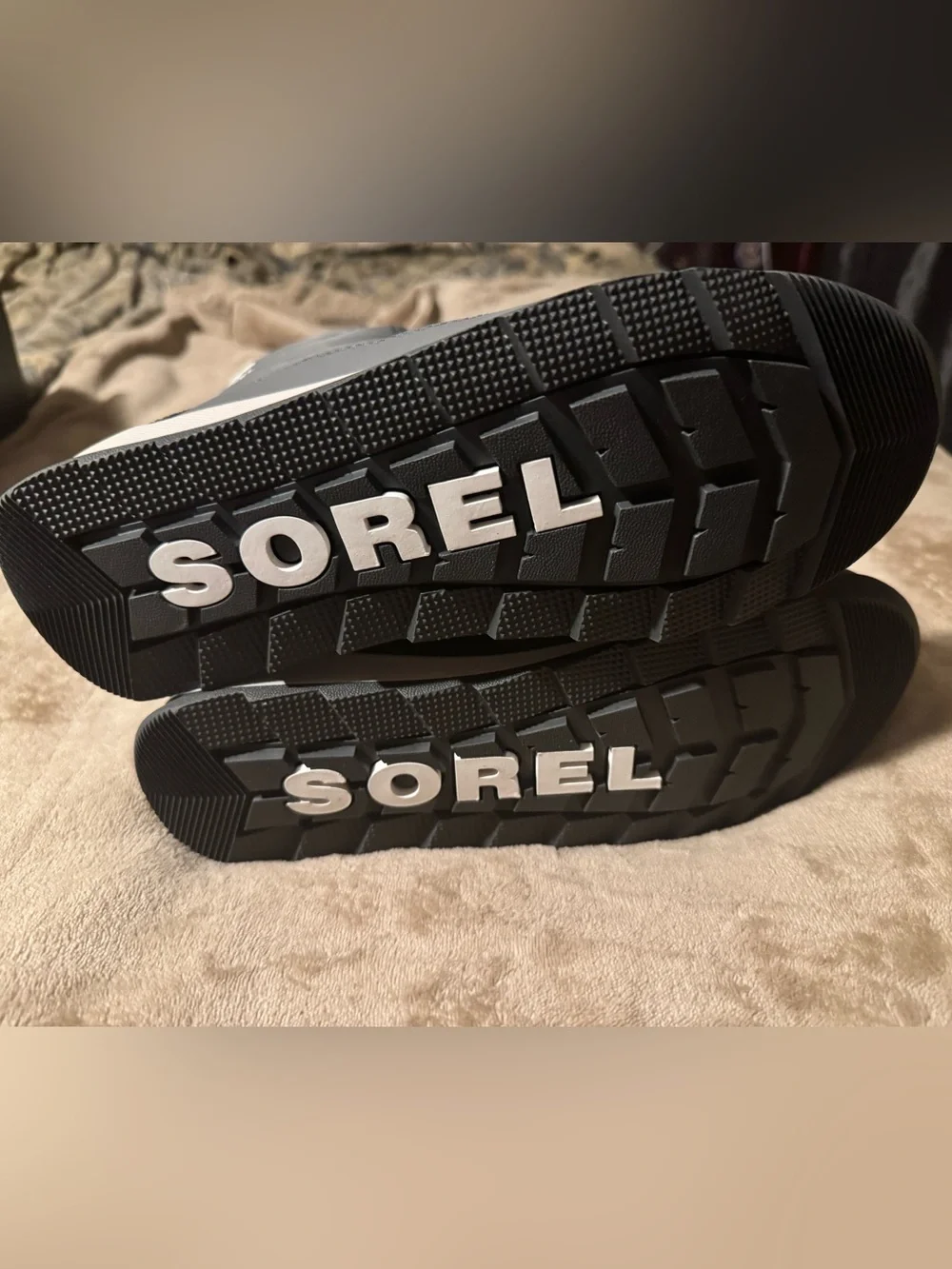 Sorel Gray Winter Boots with Pink Laces